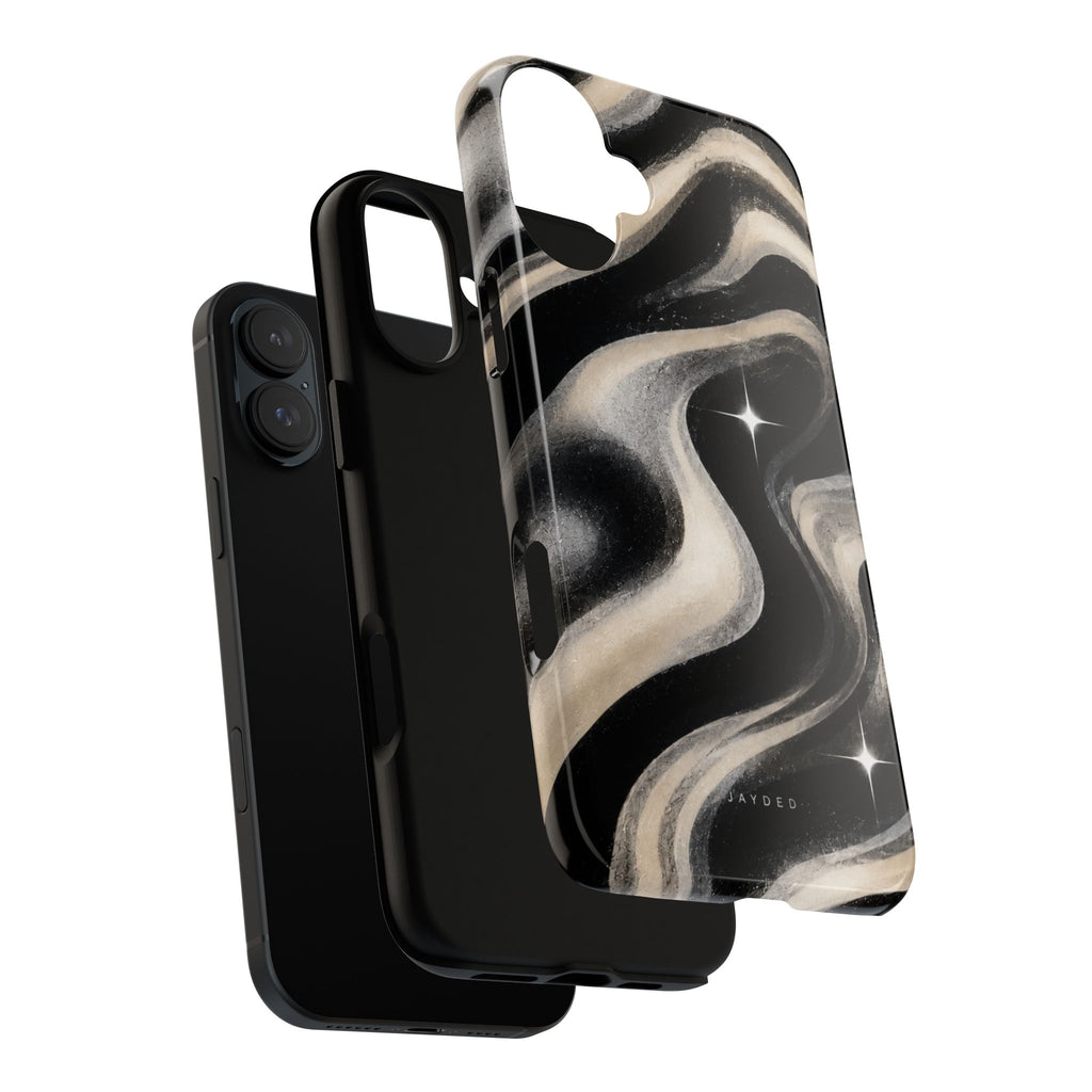 Marbled Black & Ivory