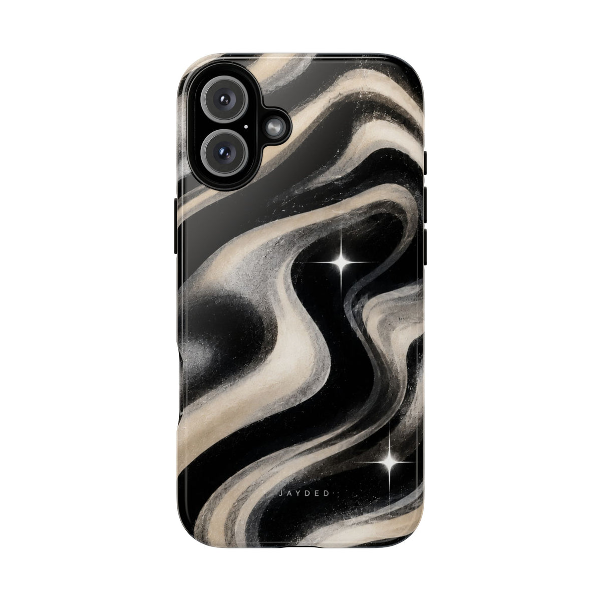 Marbled Black & Ivory