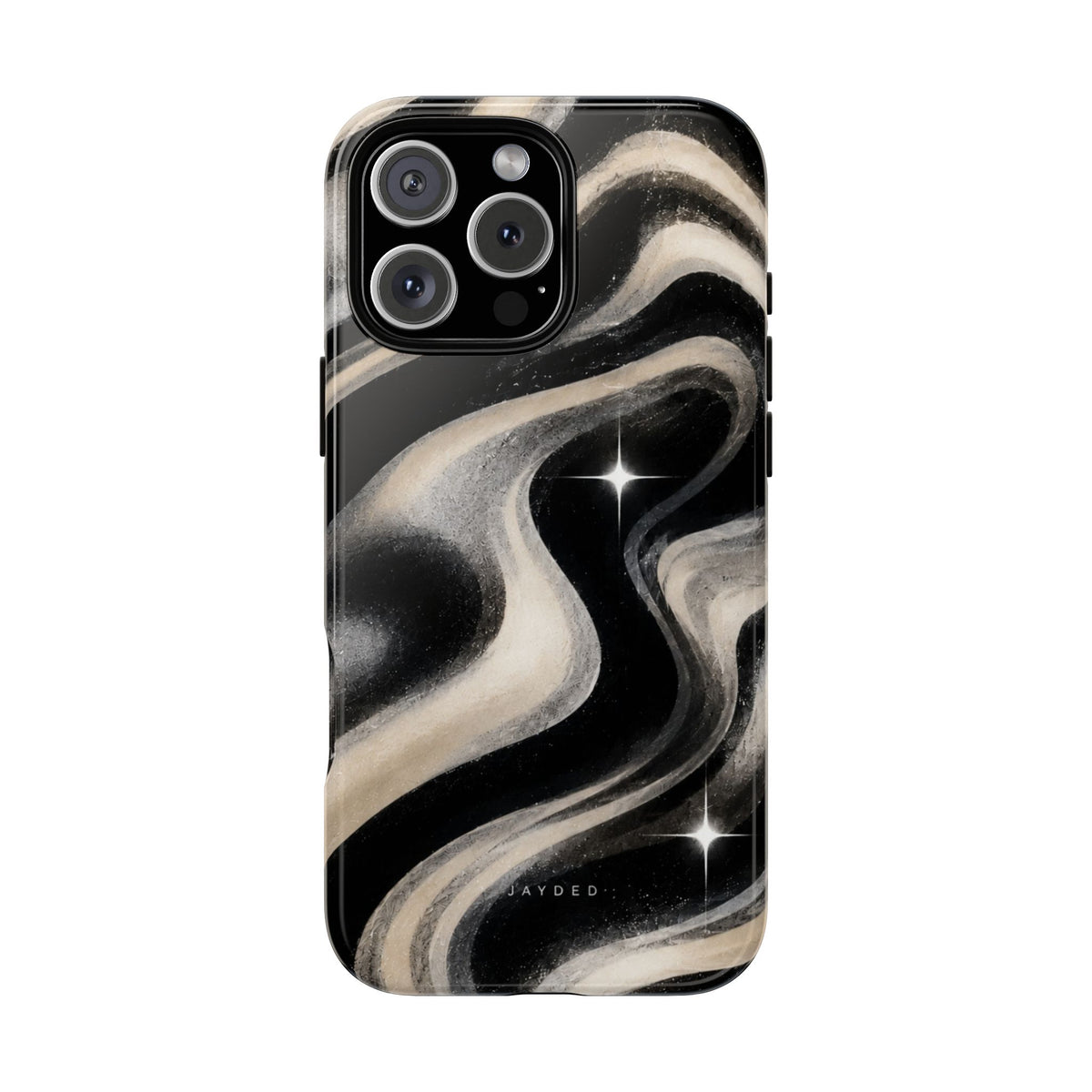 Marbled Black & Ivory