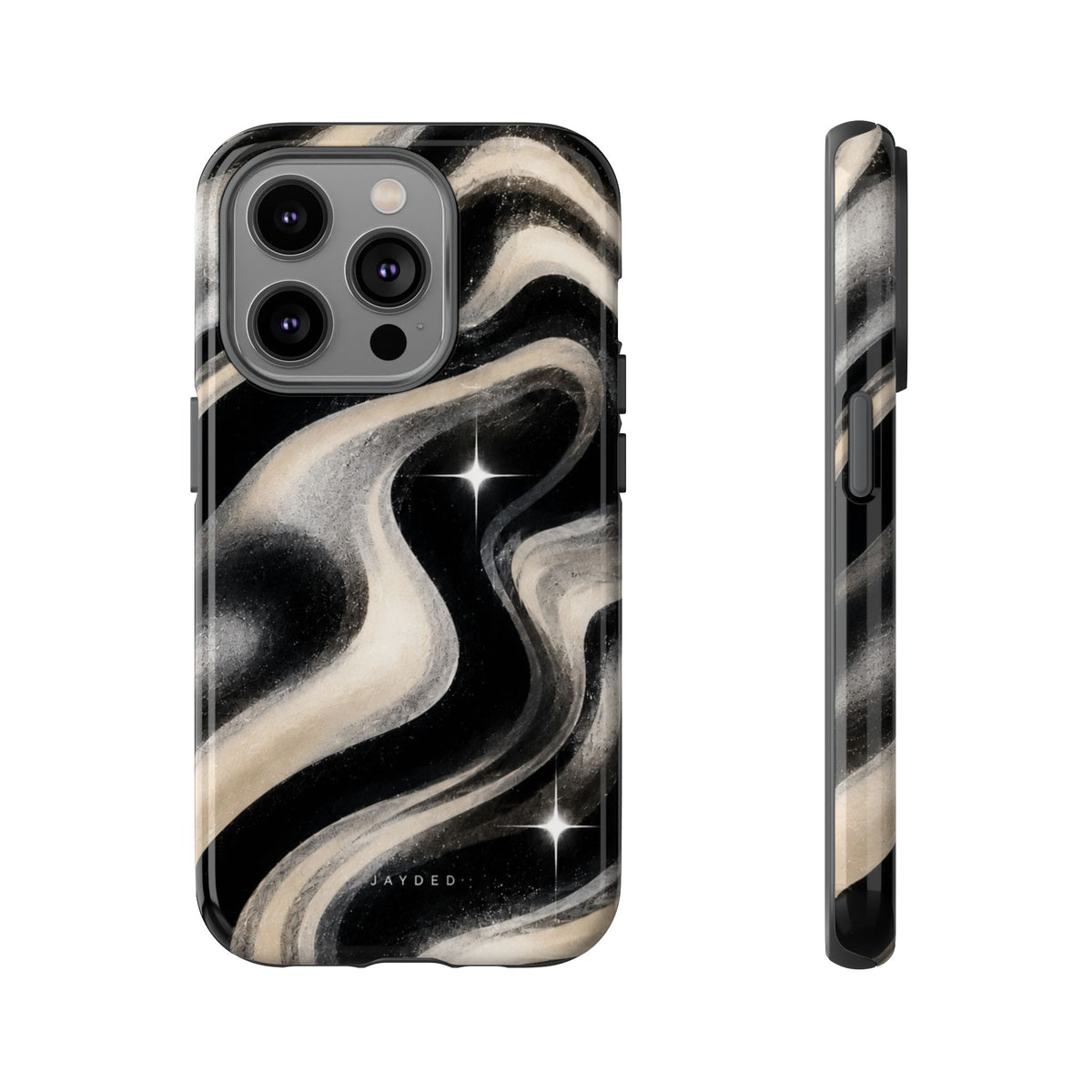 Marbled Black & Ivory