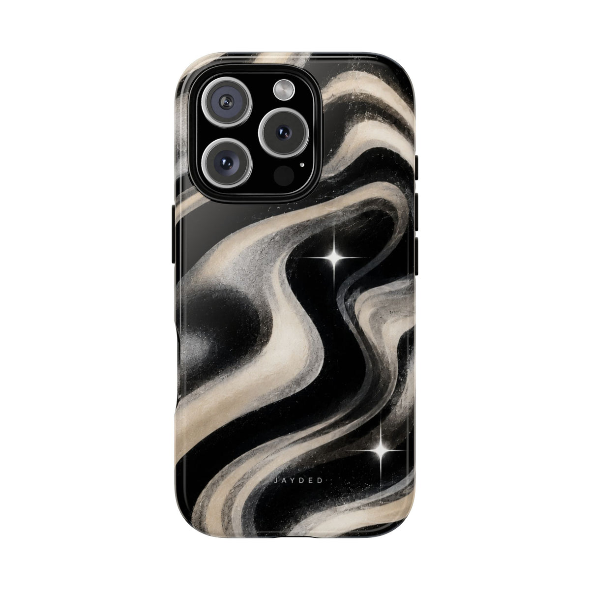 Marbled Black & Ivory
