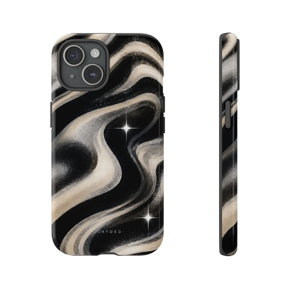 Marbled Black & Ivory