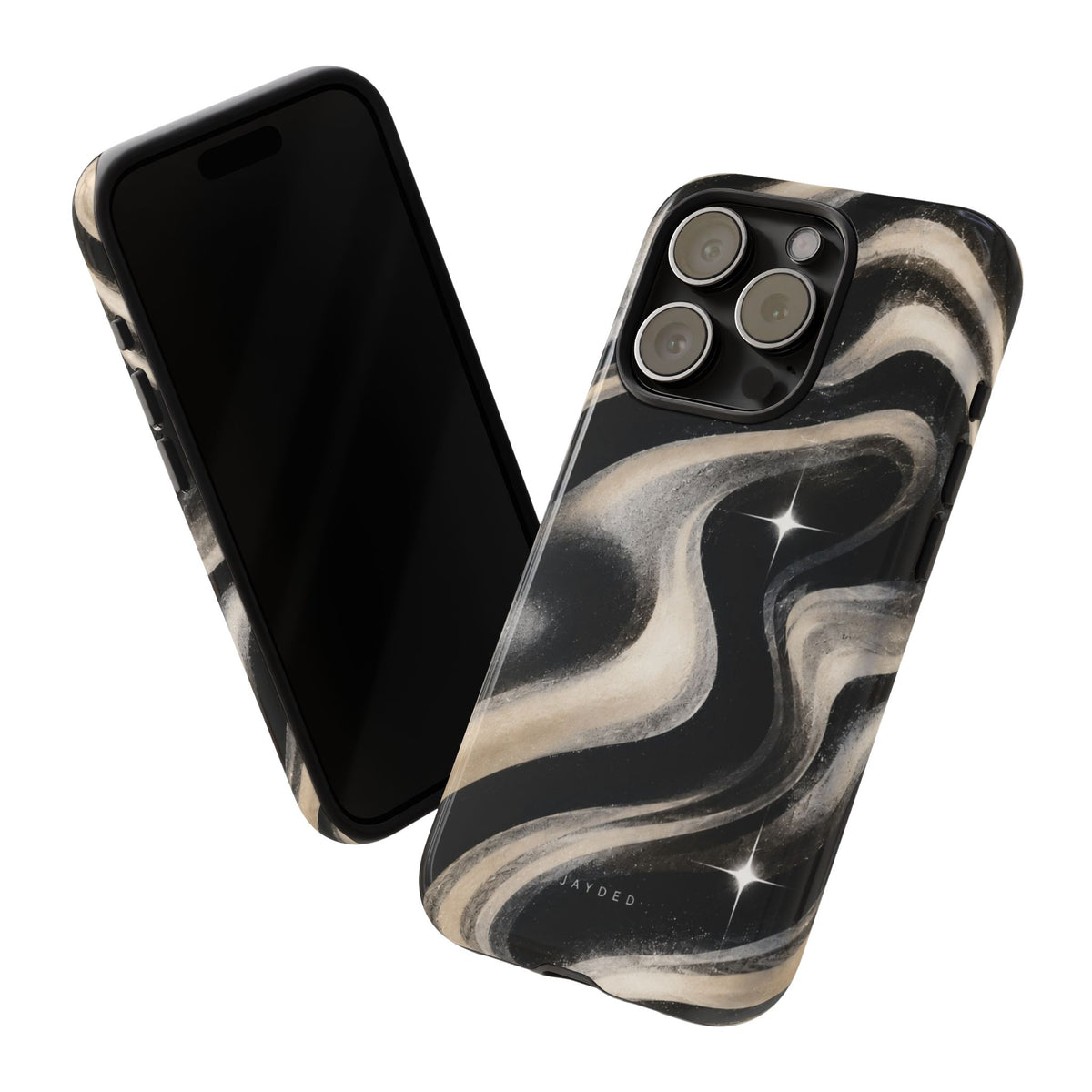 Marbled Black & Ivory