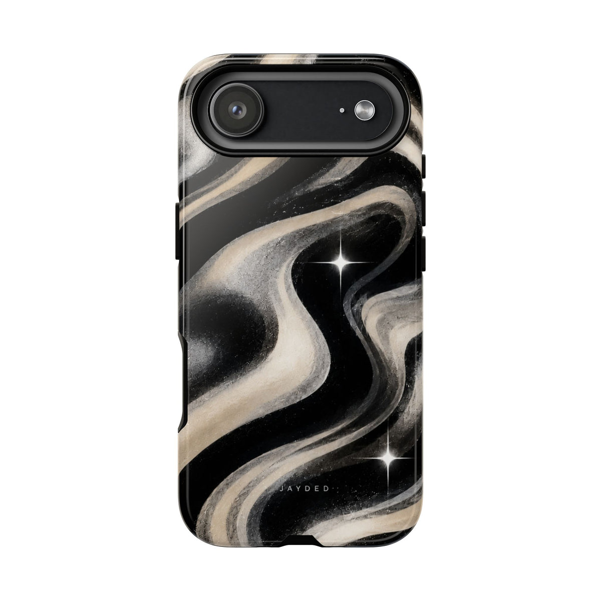 Marbled Black & Ivory