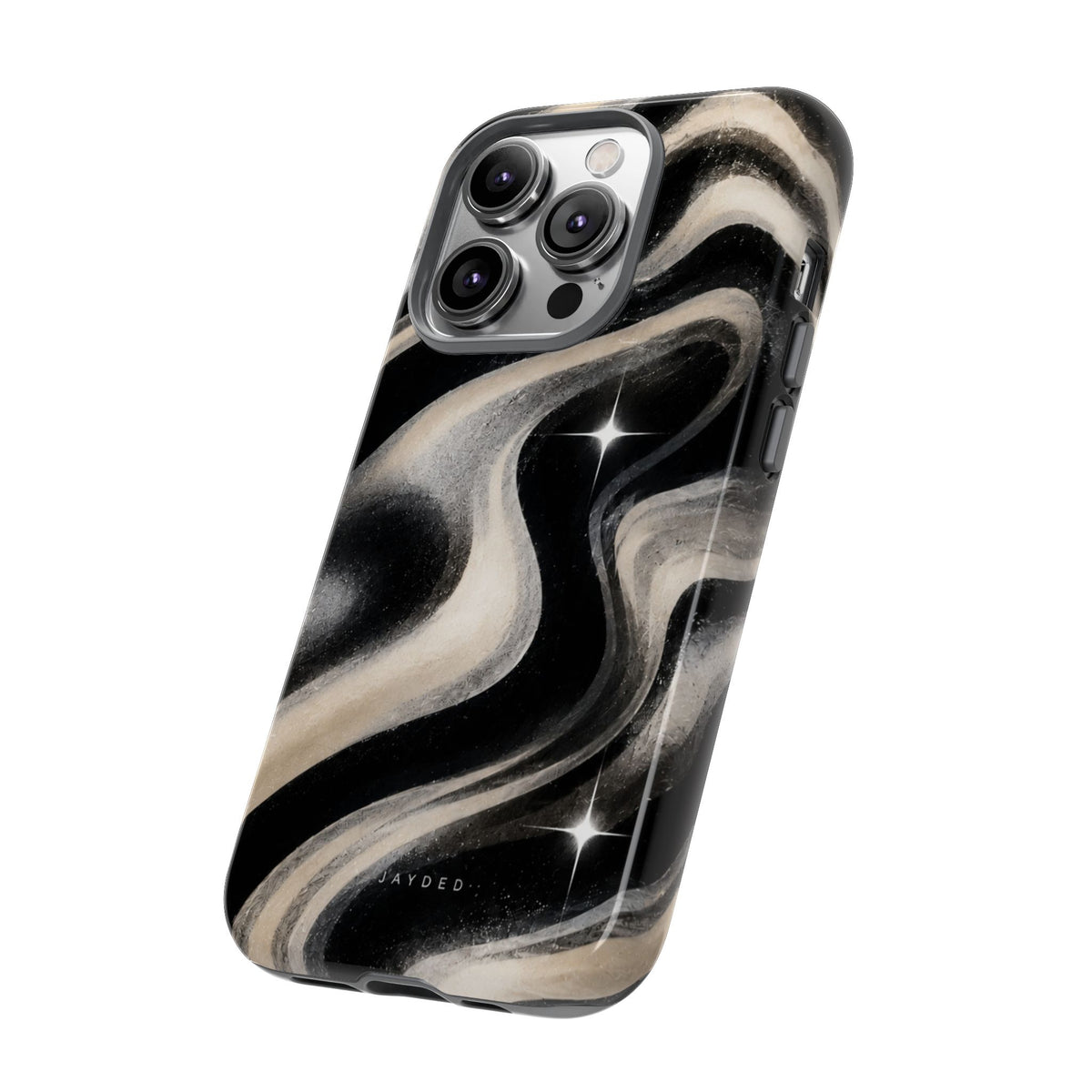 Marbled Black & Ivory