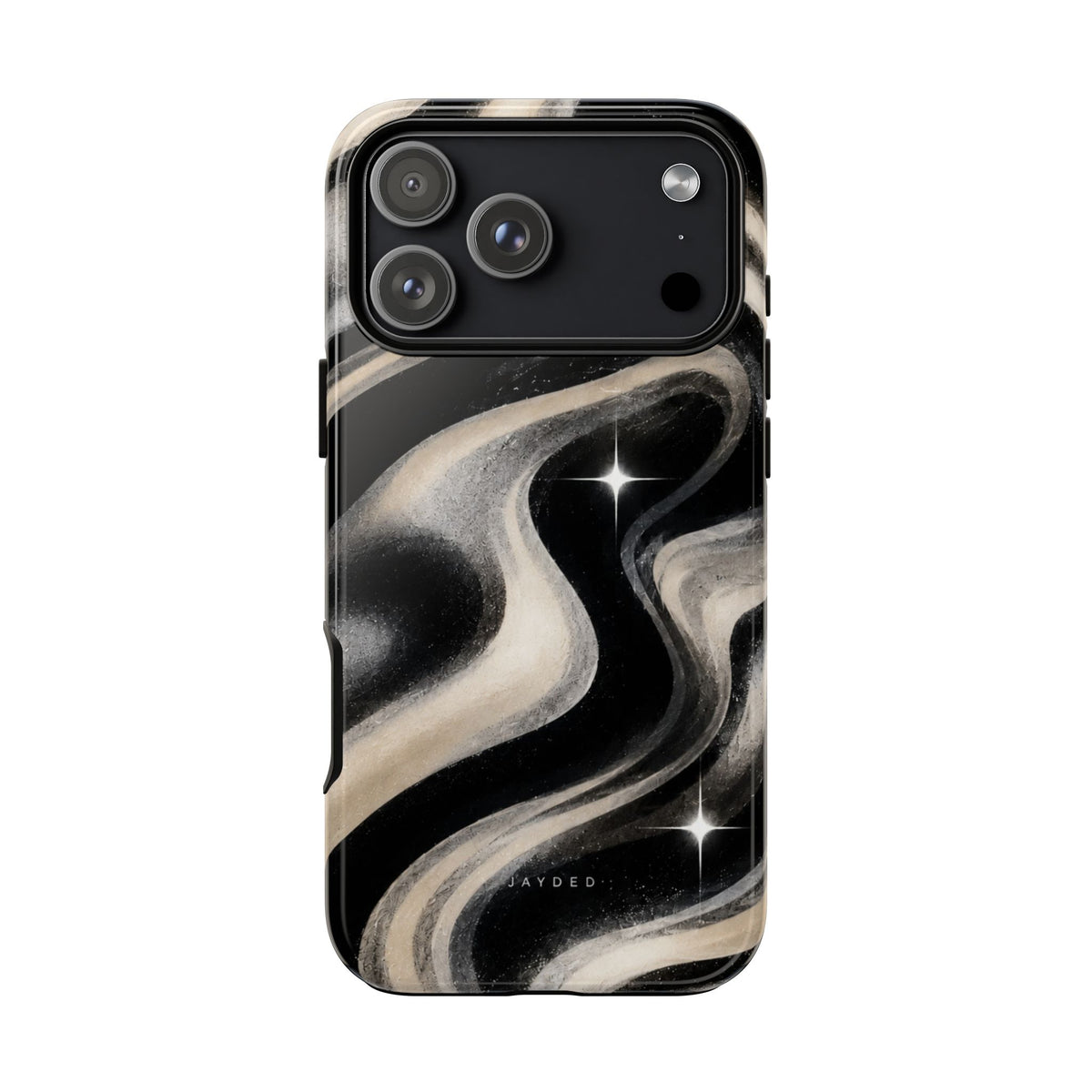 Marbled Black & Ivory